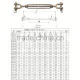 Stainless Steel Turnbuckle (close Body ) Jaw/jaw thumbnail-2