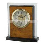 Pearl Wooden/Metal Desk Alarm Clock PT902-1100