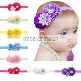 Baby Headbands Pearl Rhinesotne Flower Headband Hairband Infant Toddler Girl Headwear Accessories