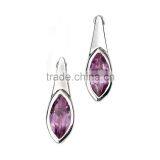 amethyst silver earings