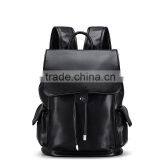 New Item Fashion Black pu Leather Backpack