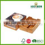 High quality bamboo storage box, bamboo coffee box, tex box