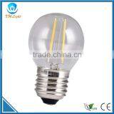 clear glass 2w e27 filament led bulb G45