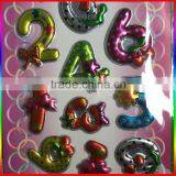 Fruit Number Design 3D Blister Stickers thumbnail-2