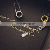 High Quality Silver and Gold Plated Princess Crown Pendant Necklace for Gril thumbnail-6