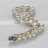 10-12mm AA White Edison Round Wedding Freshwater Pearl Set, Fashion Necklaces Pearl Set thumbnail-2