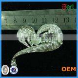 Fashion Design Heart Shape Rhinestone Brooch Pin With Pearls,Brooches and Pins for Wedding Bouquet thumbnail-6