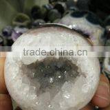 Factory Price Natural Cute Amethyst Crystal Geode Ball