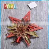New Year popular Topstar pentagonal Christmas tree ornaments