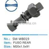 High Strenth Alloy Wheel Bolt With Nut M20*1.5*91 for Trucks and Autos