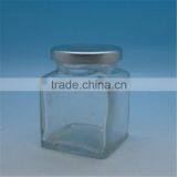 Hot Selling Products 50ml/100ml/200ml/280ml/380ml/500ml/700ml Sealed Quadrilateral Glass Jam Jar With Colorful Screw Cap thumbnail-3