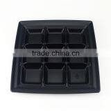 Disposable Lunch Box With Divider Black Tray Plastic PP Microwave Safe Lunch Food Box thumbnail-2