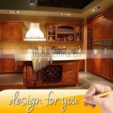 2015 Multifunctional Birch Solid Wood Kitchen Cabinet