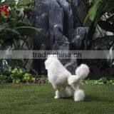 Faux Fur Artificial Puppy Dog Poodle Figurine thumbnail-3