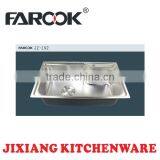 High Quality Single Bow Stainless Steel Kitchen Sink JZ-192 thumbnail-1