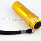 Ninghai Betion Electrical Supply Cheapest 3AAA Battery Mini 9 LED Torch Aluminium Led Flashlight thumbnail-2