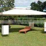 Square Roman Pole Deluxe Metal Gazebo thumbnail-1