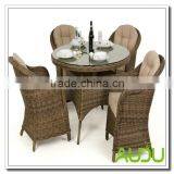 Audu San Francisco Patio Outdoor Garden Rattan Dining Set thumbnail-1