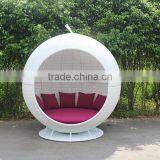 Garden Furniture Luxury Rattan White Apple Sunbed thumbnail-2