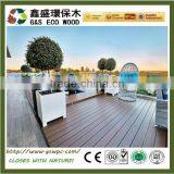 Outdoor walkway solid WPC decking anti-uv terrace wpc composite flooring