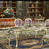 European Style Rectangle Dining Table and Chairs Set, Villa Fashionable Wooden Dining Room Furniture Set (BF01-ML023) thumbnail-2