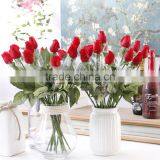 New Simulated Flower Feel Rose Decorative Artificial Silk Roses Flowers thumbnail-2