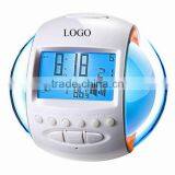 7 Color Changing LED Digital LCD Alarm Clock With Radio thumbnail-1