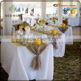 Durable Recyclable Jute Burlap Die Cut Felt Table Runner for Wedding Deco thumbnail-2