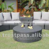 Rattan Half Round Sofa Set