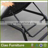 Flower Weaving Outdoor Furniture Plastic Rattan Beach Sun Lounger thumbnail-6