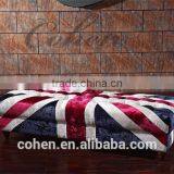 2016 Hot Sell High Quality Europe Vintage Style Living Room Chesterfeild UK Flag Fabric Sofa thumbnail-2
