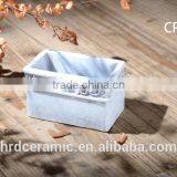 Outdoor Cement Garden Planter Paint Plant Pots thumbnail-3