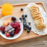 Logo Customized Solid Beech Square Wooden Serving Tray thumbnail-4