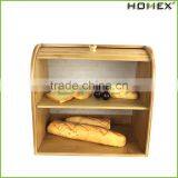 Bamboo Food Storage Box/ Bread Box Homex-BSCI thumbnail-1
