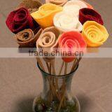 2017 Hight Quality New Products Hot Sale Interior Home Party Ornament Handmade Felt Centerpieces for Wedding Artificial Flower thumbnail-1