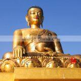 Sitting Large Bronze Buddha Statue in Temple Decor thumbnail-5