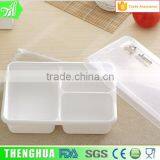 Transparent Plastic Grid Lunch Box Safe PP Food Container thumbnail-1