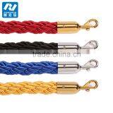 Hanging Velvet Rope With Silver Hook For Barriers at Hotel thumbnail-3