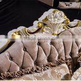 M878 Living Room Furniture Classical Solid Wood Frame Fabric Sofa/fabric Big Corner Sofa thumbnail-3