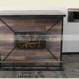 New Solid Wood Vintage Cafe Western Restaurant Table and Chairs Combination Display Rack thumbnail-3