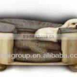 Aqua Rodinia Dog Bed/Quality Luxurious Pet Bed/Ultimate Comfort Head Bolster & Cushion Dog Bed-BG800004 thumbnail-1