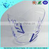 OEM Acrylic Beer Bucket Good Quality Clear Plastic Ice Box Container thumbnail-6