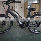 26 Inch Brushless Hub Electric Bicycle Lithium Battery Powered Electric Beach Cruiser Bike for Lady thumbnail-5