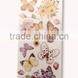 Multi Color Butterfly & Rose Design Sticker, Decorative Shinny Glitter Sticker thumbnail-1