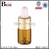 3 / 4 / 5 / 7 / 8 / 10ml Cosmetic Matt Golden Dropper Bottle Perfume Glass Amber Fragrance Perfume Glass Bottle Factory thumbnail-1
