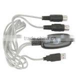 USB to Midi Adapter Converter Piano Music Keyboard Cable Interface For Laptop PC thumbnail-5
