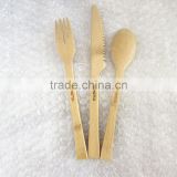 disposible bamboo flatware set
