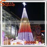 Chinese Factory Hot Sale Giant Artificial Led Christmas Tree Ornament Decoration Colorful Lighting Tree Outdoor thumbnail-4