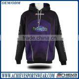 High Quality Sublimated Slim Fit Custom Mens Hoodies Sweatshirts Clothing thumbnail-1