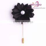 Eye-catching Artificial Flower Satin Brooch for Garment Decoration thumbnail-3
